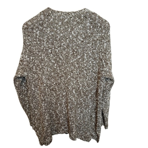 Pure Jill Cardigan Sweater Womens Medium Brown Acrylic Polyester Blend Pockets - Picture 2 of 11